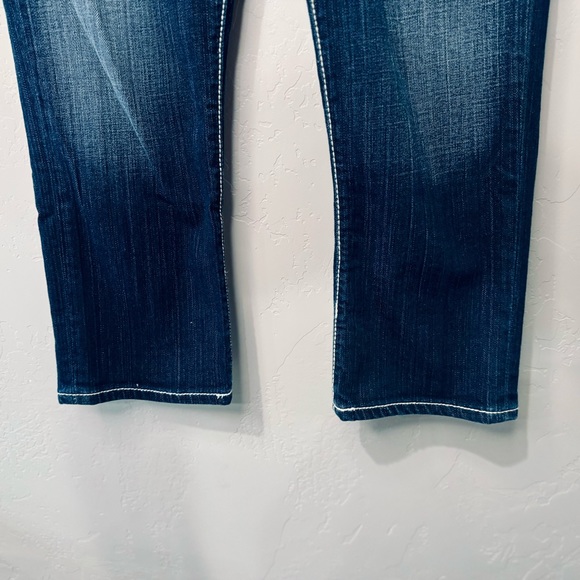 BKE Jeans Taylor Cropped Denim Dark Wash Stretch SZ 28 LIKE NEW! - Picture 8 of 16